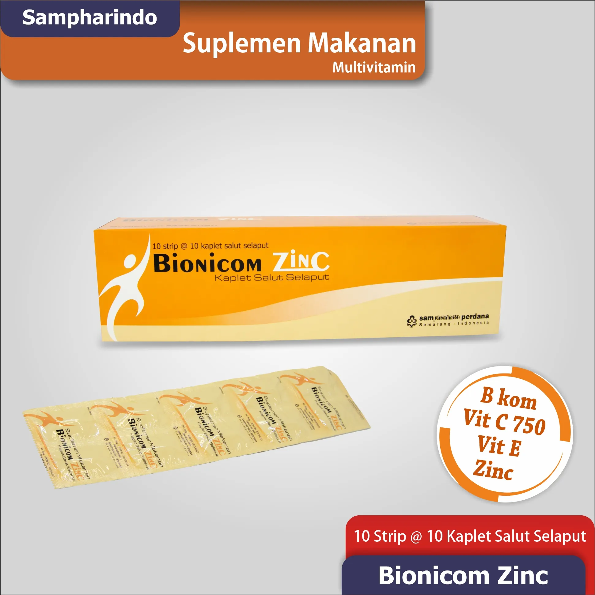 Bionicom Zinc 100's